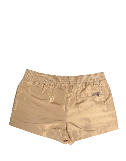 Dolce & Gabbana Beige Polyester Men Boxer Shorts Underwear