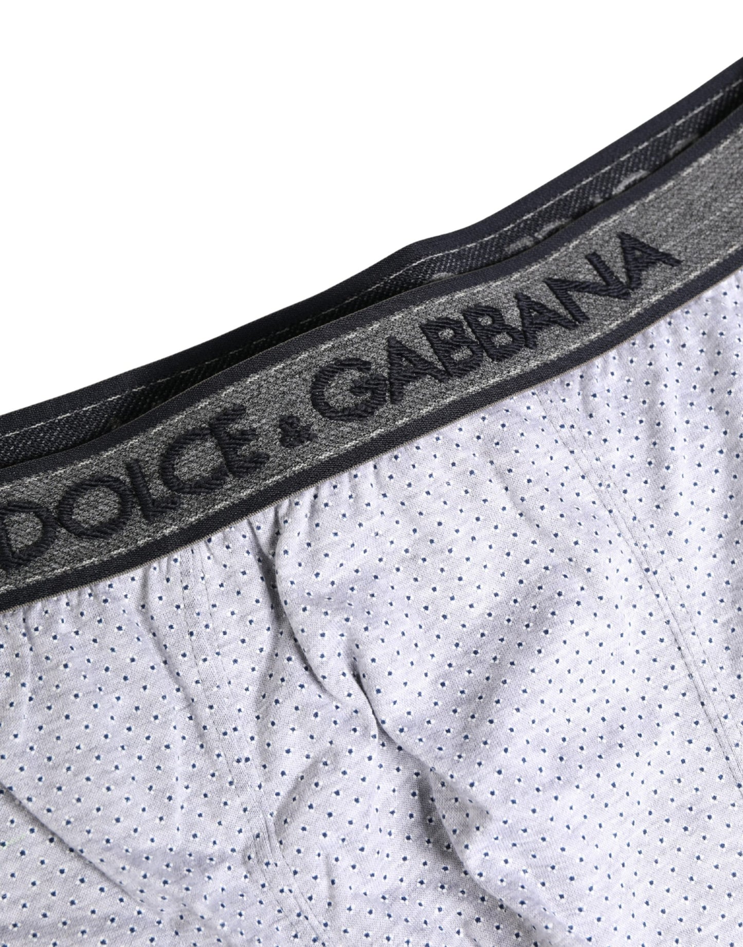 Dolce & Gabbana White Logo Cotton Men Regular Boxer Underwear