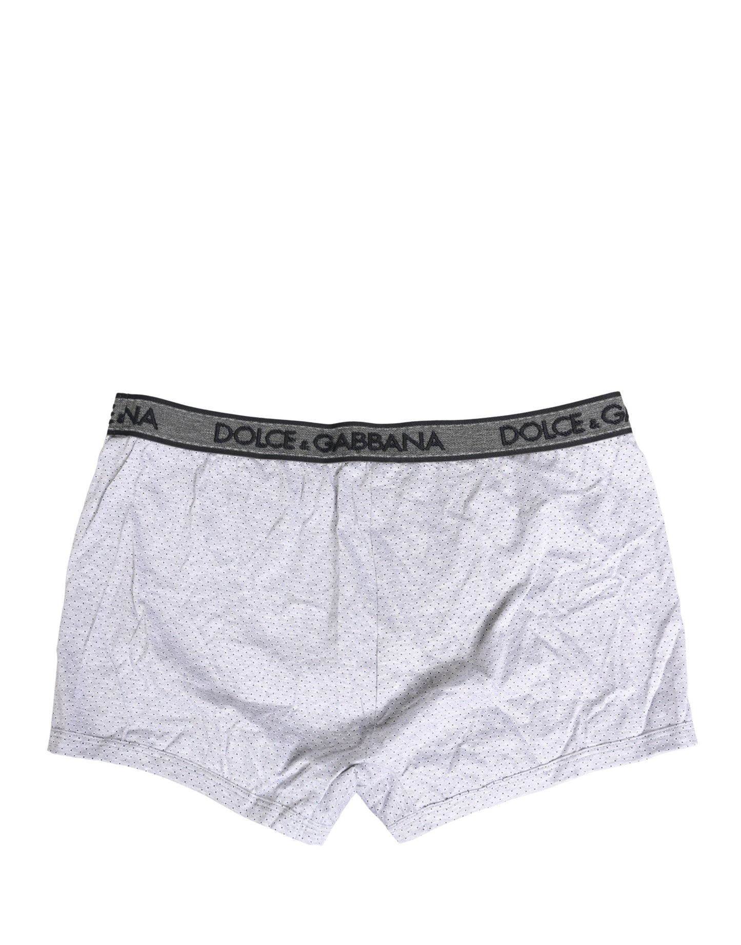 Dolce & Gabbana White Logo Cotton Men Regular Boxer Underwear