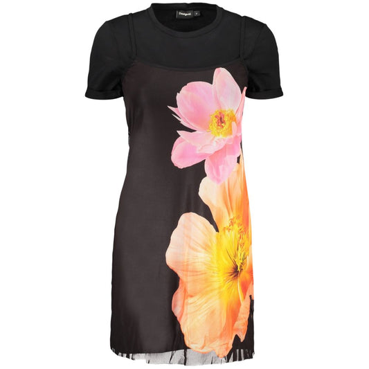 Desigual Black Cotton Women Dress