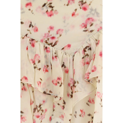 Marant Etoile Beige Viscose Mini Skirt