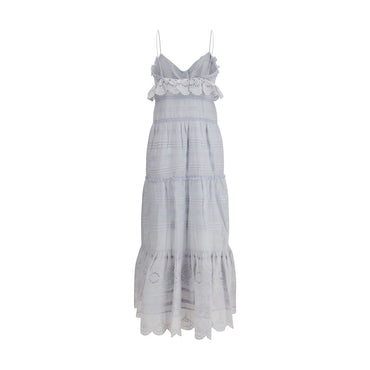 Marant Etoile Blue Cotton Casual Dress