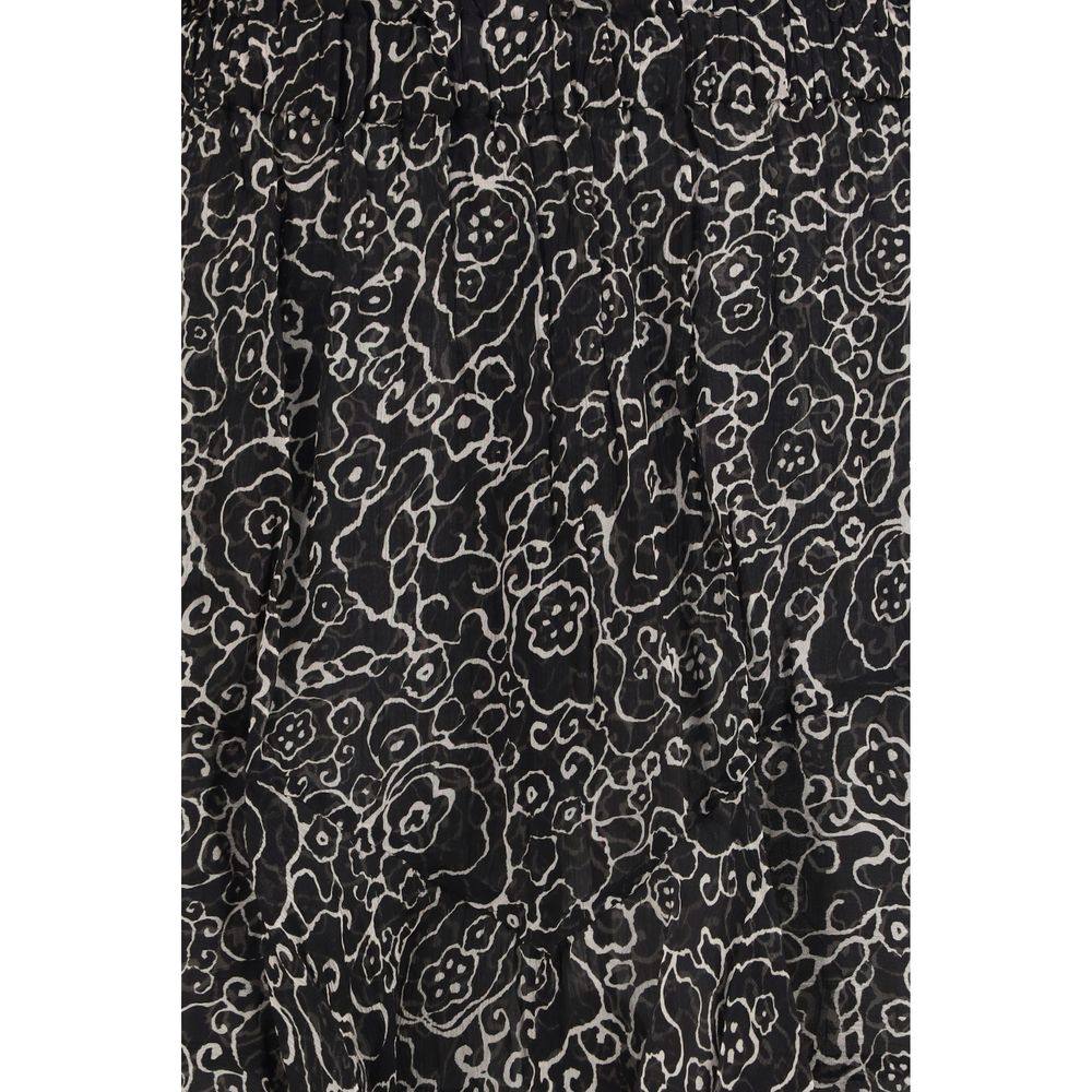 Marant Etoile Black Viscose Bermuda Shorts