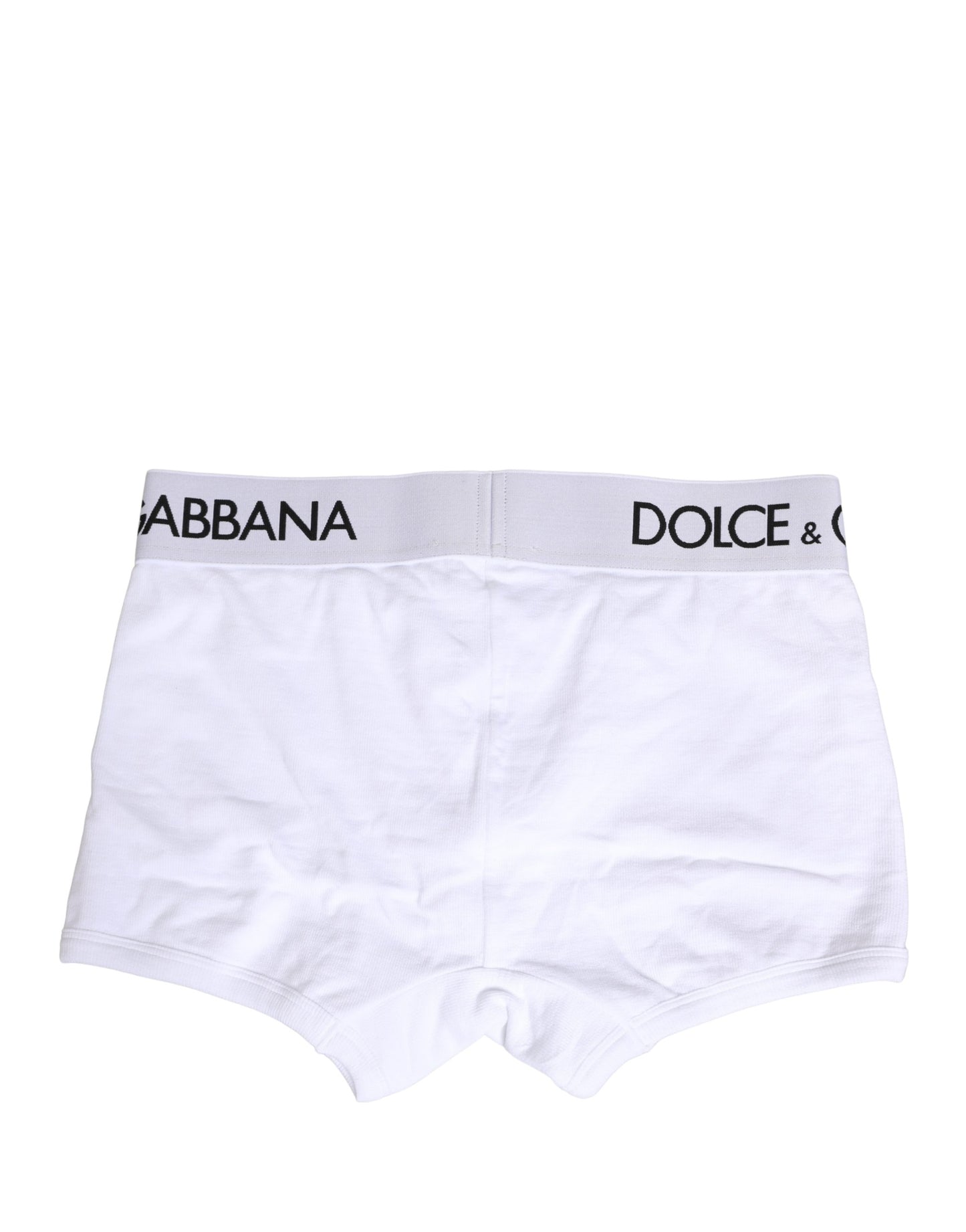 Dolce & Gabbana White Logo Waistband Regular Boxer Underwear