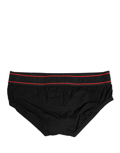 Dolce & Gabbana Black Logo Waistband Brando Brief Underwear