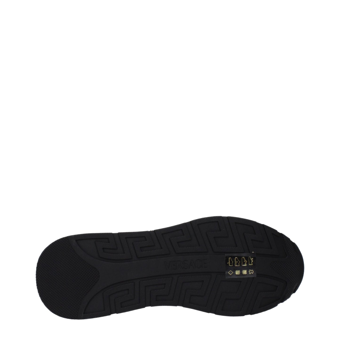 Versace White Leather Athletic Sneakers