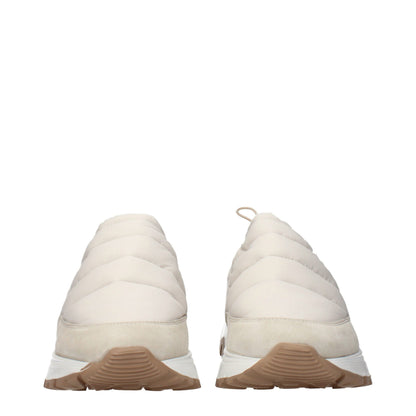 Eleventy Beige Fabric Chunky Sneakers