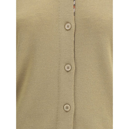 Burberry Brown Wool Cardigan