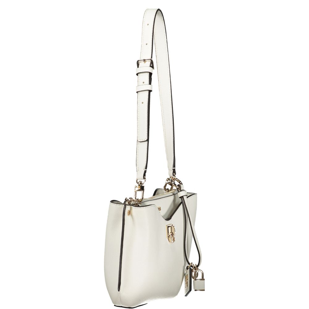Guess Jeans White Polyethylene Handbag
