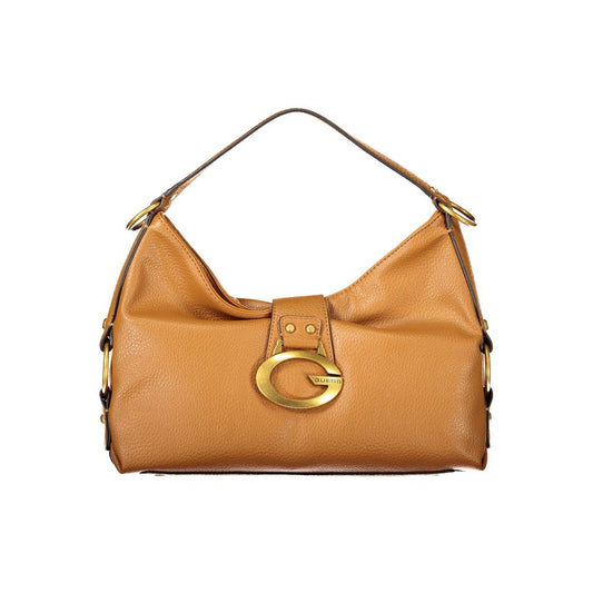 Guess Jeans Marrone Polyurethane Women Handbag
