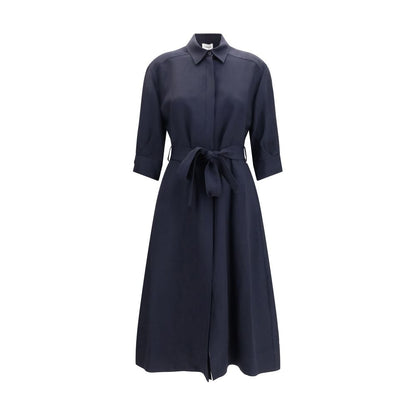 P.A.R.O.S.H. Blue Viscose Casual Dress