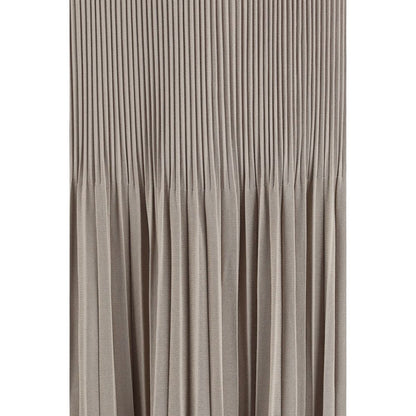 Giorgio Armani Gray Viscose Midi Skirt