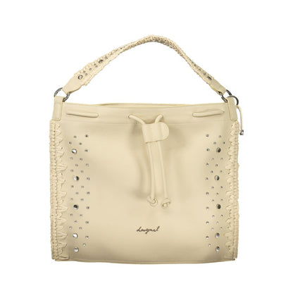 Desigual Bianco Poliuretano Woman Backpack