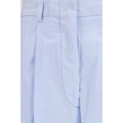 The Latest Blue Cotton Casual Pants