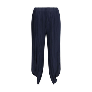 Giorgio Armani Blue Polyester Casual Pants