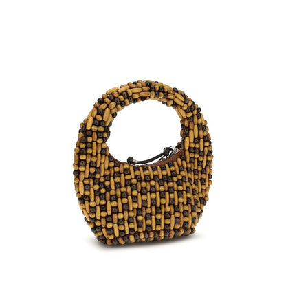 Staud Brown Other Fibres Handbag