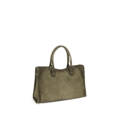 Balenciaga Bicolor Calf Leather Bos Taurus Shoulder Bag