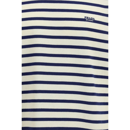 Prada Blue Cotton Sweatshirt