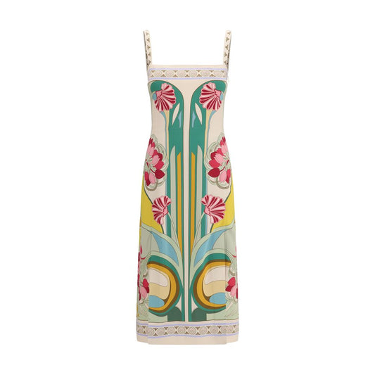 La Double J Multicolor Viscose Casual Dress