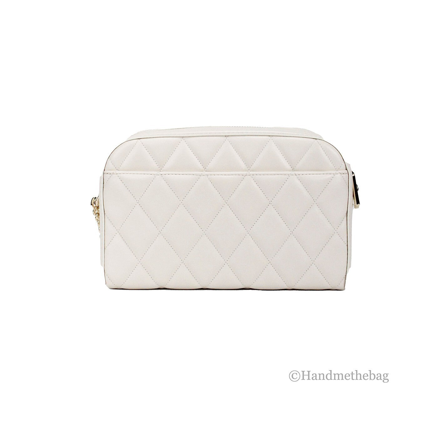 Kate Spade Carey Mini Parchment Quilted Smooth Leather Camera Crossbody Handbag