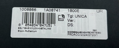 Versace Medusa Black Nylon Belt Bag Waist Fanny Pack Purse