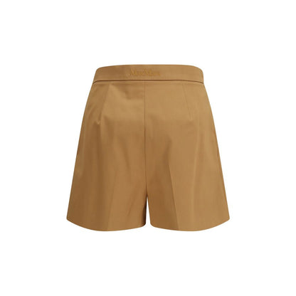 Max Mara Beige Cotton Bermuda Shorts