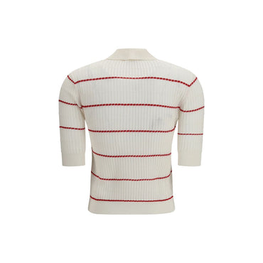 Max Mara Beige Silk Pattern Shirt