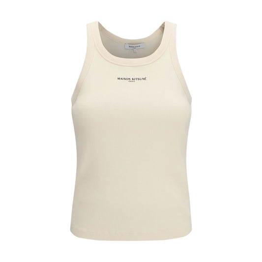 Maison Kitsuné Beige Cotton T-Shirt