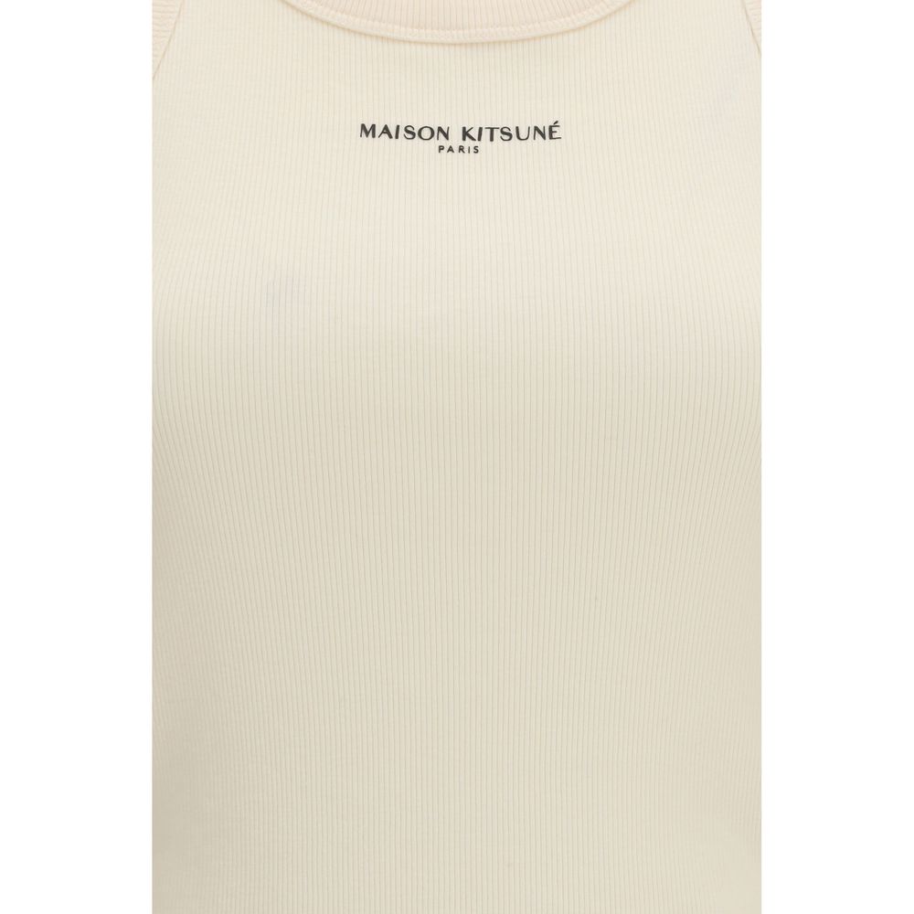 Maison Kitsuné Beige Cotton T-Shirt