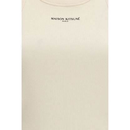 Maison Kitsuné Beige Cotton T-Shirt
