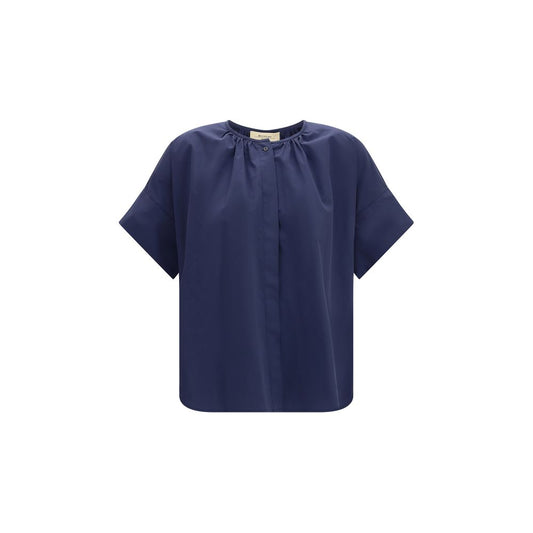 Max Mara Blue Cotton Shirt