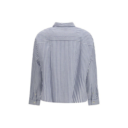 Deperlu Multicolor Linen Pattern Shirt