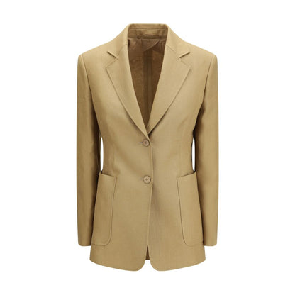 Max Mara Beige Linen Jackets And Coat