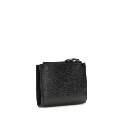 Balenciaga Black Lamb Ovis Aries Aries Wallet