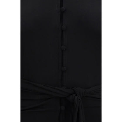 Ganni Black Recycled Polyester Shirt