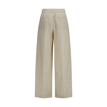 Brunello Cucinelli Beige Cotton Casual Pants