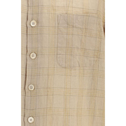 Our Legacy Beige Cotton Pattern Shirt