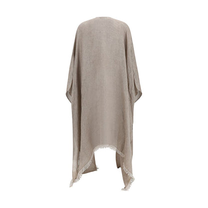 Fabiana Filippi Brown Linen Cloacks