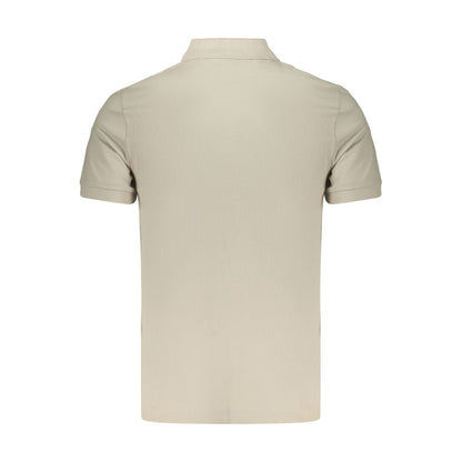 Hugo Boss Beige Cotton Men Polo Shirt
