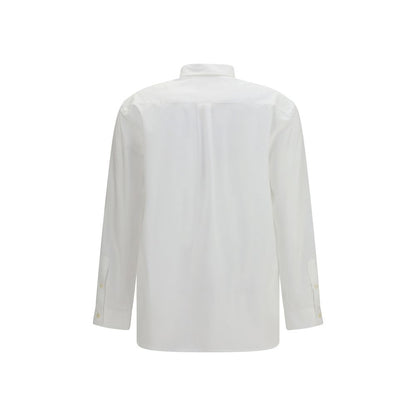 Deperlu White Cotton Shirt