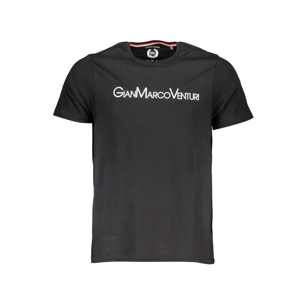 Gianmarco Venturi Black Cotton Men's T-Shirt