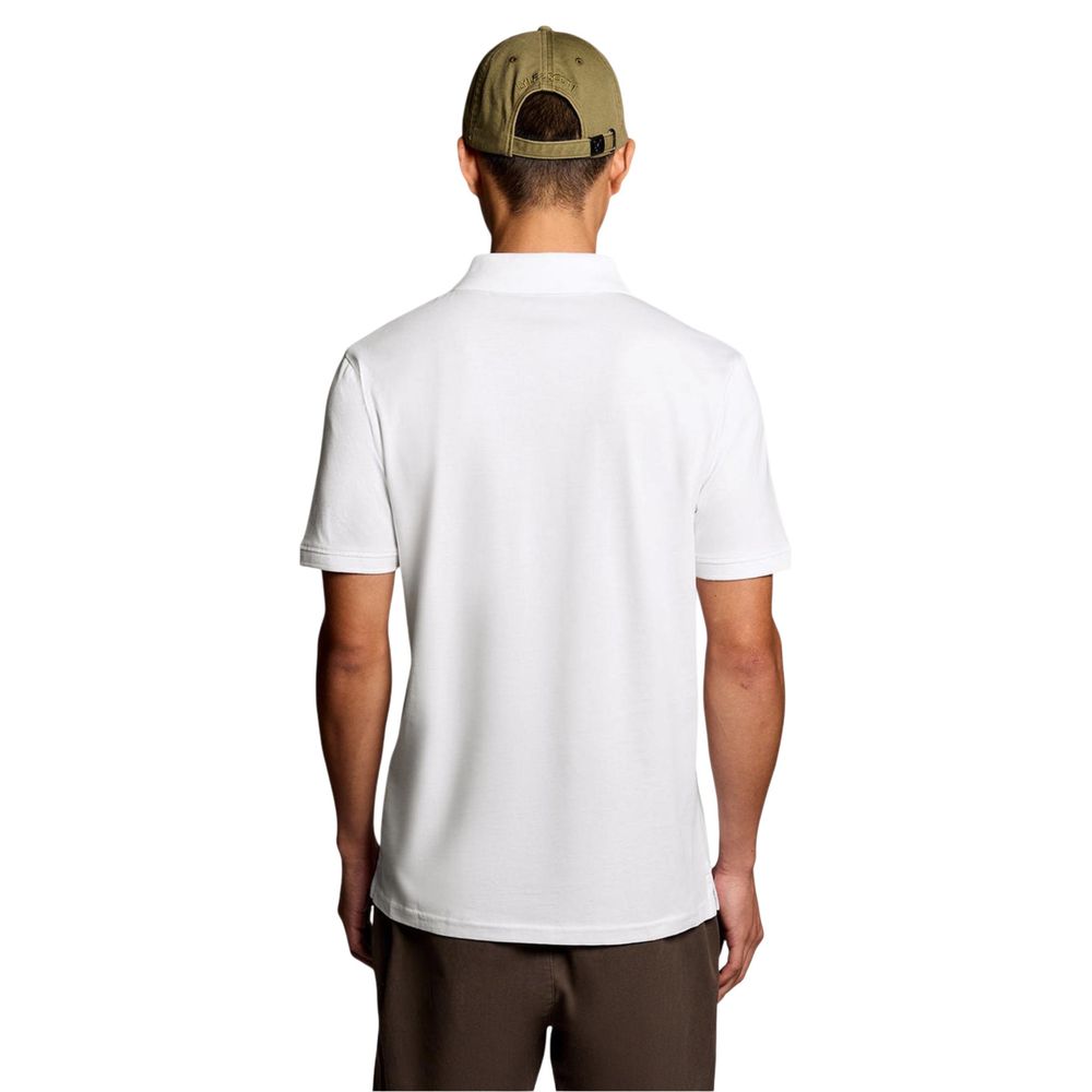 Lyle & Scott White Cotton Polo Shirt