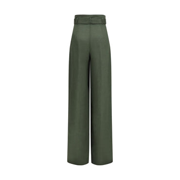 Max Mara Bicolor Linen Casual Pants