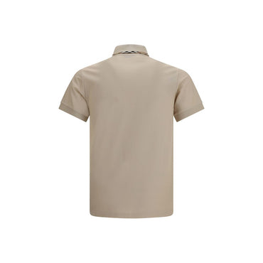 Burberry Beige Cotton Polo Shirt