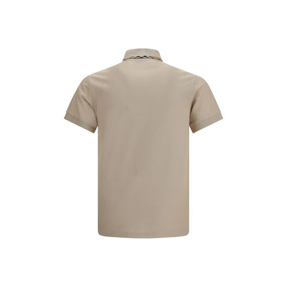 Burberry Beige Cotton Polo Shirt