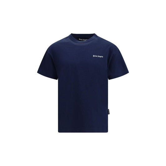 Palm Angels Blue Cotton T-Shirt