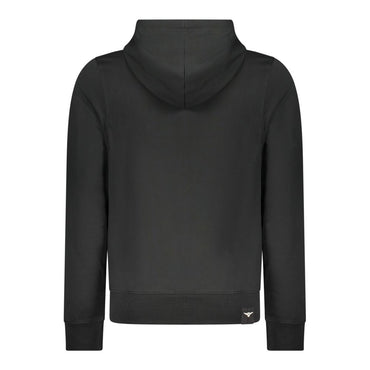 Accademia Militare Black Cotton Men's Hoodie