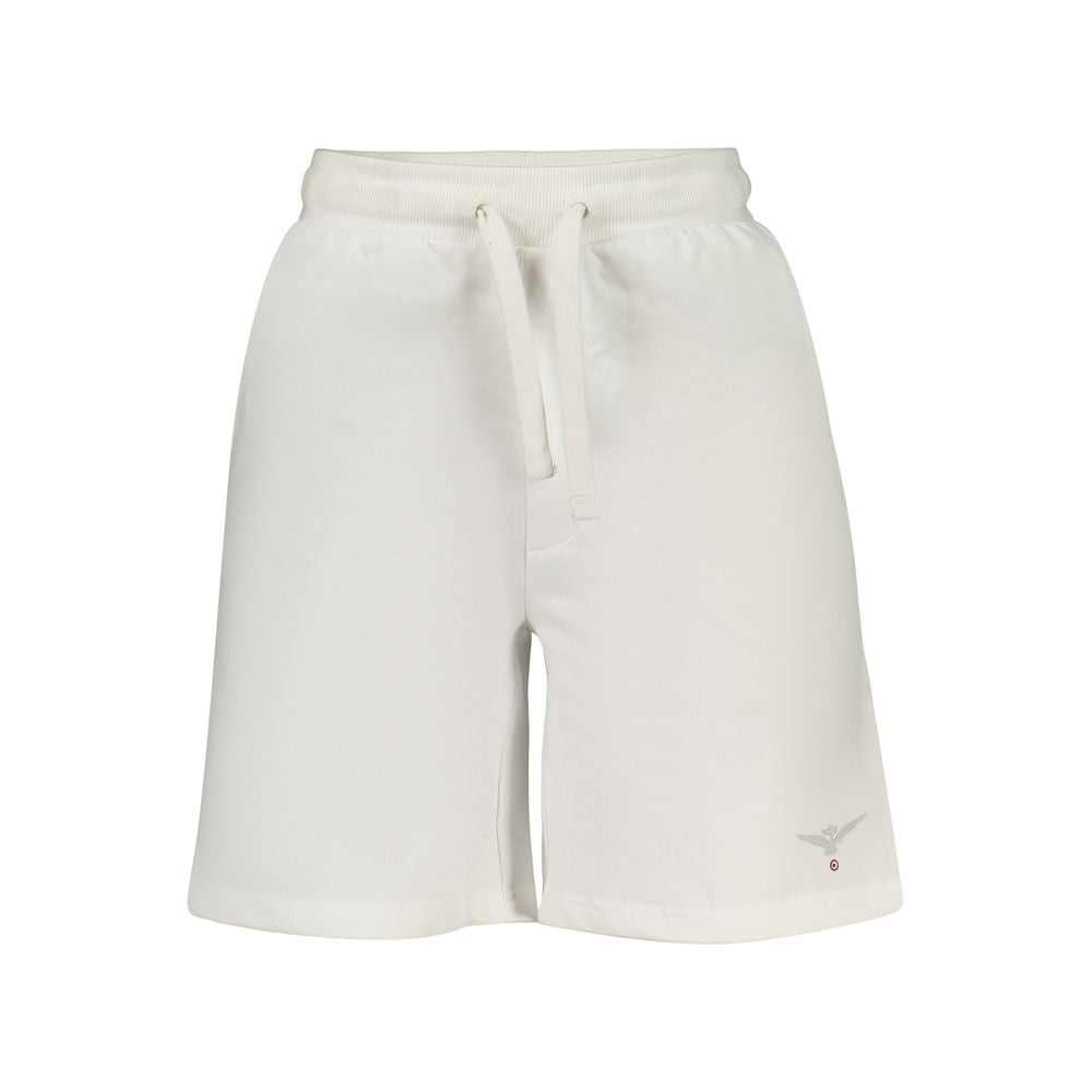 Accademia Militare White Cotton Shorts