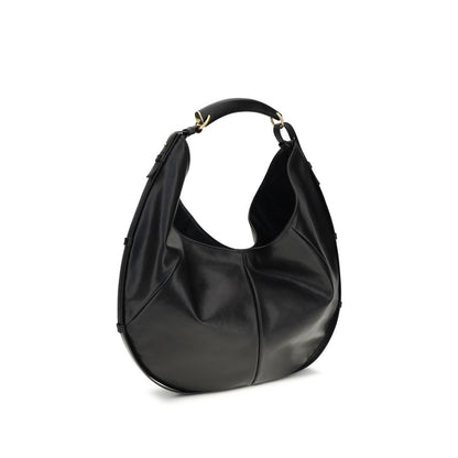 Saint Laurent Black Calf Leather Bos Taurus Shoulder Bag