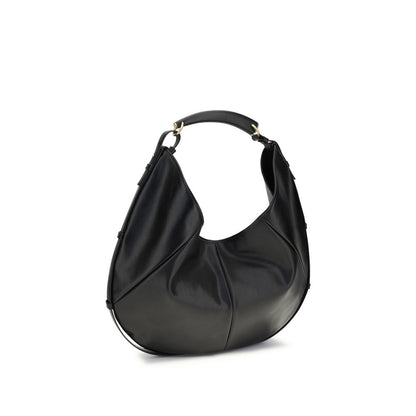 Saint Laurent Black Calf Leather Bos Taurus Shoulder Bag